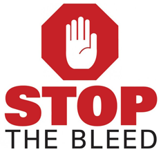Stop The Bleed logo.